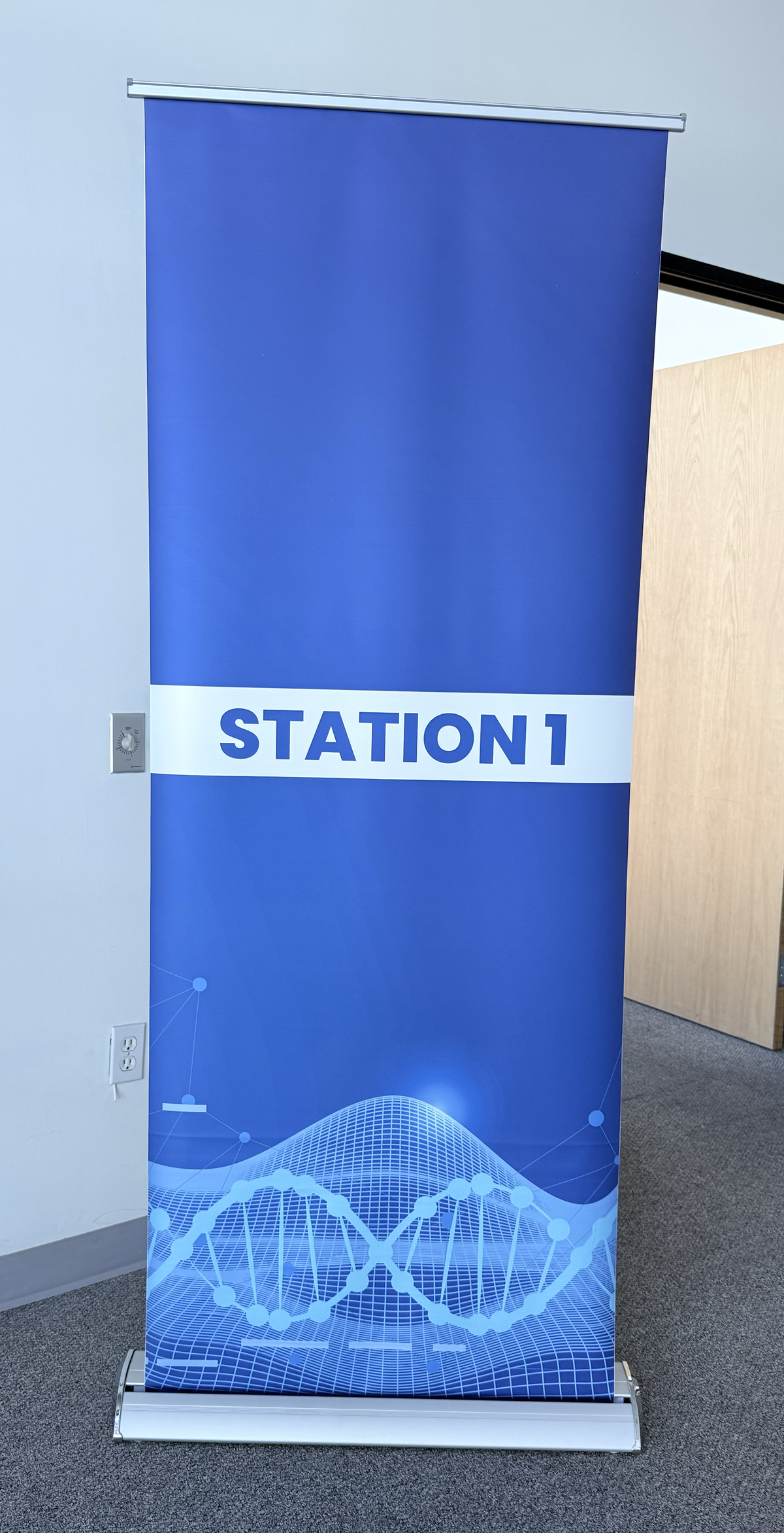 Premium Retractable Roll Up Banner Stand 31" with Vinyl Print